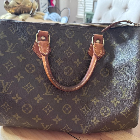 Vintage Louis Vuitton Speedy 30 Brown Monogram Handbag - Picture 1 of 11